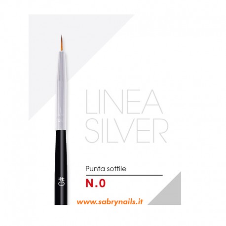 Pennello punta sottile liner Nr 0 - Linea Silver