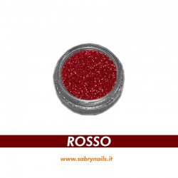 POLVERE GLITTER UNGHIE - COLORE ROSSO