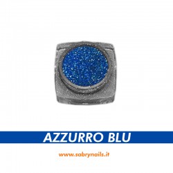 POLVERE GLITTER UNGHIE - COLORE AZZURRO BLU