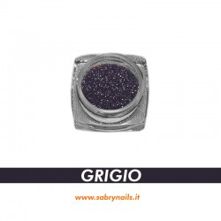 POLVERE GLITTER UNGHIE - COLORE GRIGIO