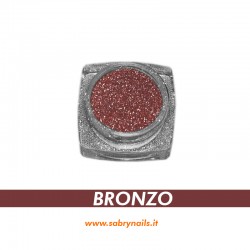 POLVERE GLITTER UNGHIE - COLORE BRONZO