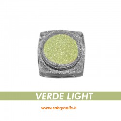 POLVERE GLITTER UNGHIE - COLORE VERDE LIGHT